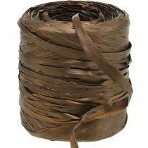 Product Raffia Ribbon Brown Bicolor Gift Ribbon Decorative Ribbon 200m