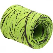 Product Raffia Ribbon Green, Brown, Poly Raffia 200m