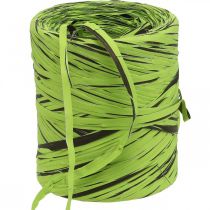 Product Raffia Ribbon Green, Brown, Poly Raffia 200m