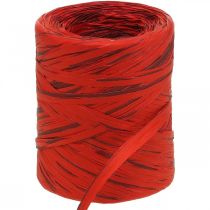 Product Raffia Ribbon Red Bordeaux Gift Ribbon Bast Ribbon Decorative Ribbon 200m