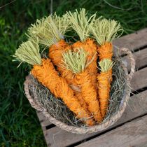 Product Raffia bast Natural fibre Orange yellow 200gr