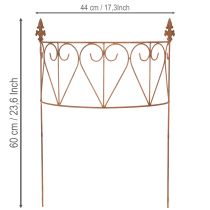 Product Garden stake, metal trellis for flower beds and versatile garden decoration, 60cm