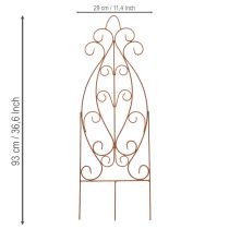 Product Metal garden trellis, decorative plant support for climbing plants, 93cm