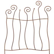 Product Trellis, climbing aid, curved metal, artistic garden decoration, 72cm