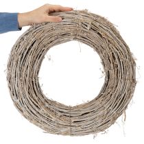 Product White-Washed Rattan Wreath 50cm for Creative Decoration