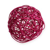 Rattan ball Ø10cm Fuchsia 10pcs