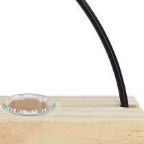 Product Test tube decorative vase decorative ring metal black 29×4×29cm