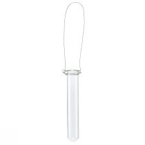 Test tube decorative glass for hanging mini vase Ø2.4cm H22.5cm