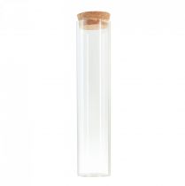 Test tube decorative vase with cork lid Ø4cm H18cm 6pcs