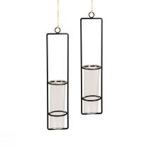 Product Test tube decoration for hanging mini vases glass Ø6cm 32cm 2pcs