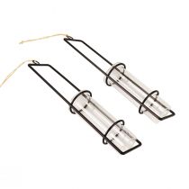 Product Test tube decoration for hanging mini vases glass Ø6cm 32cm 2pcs