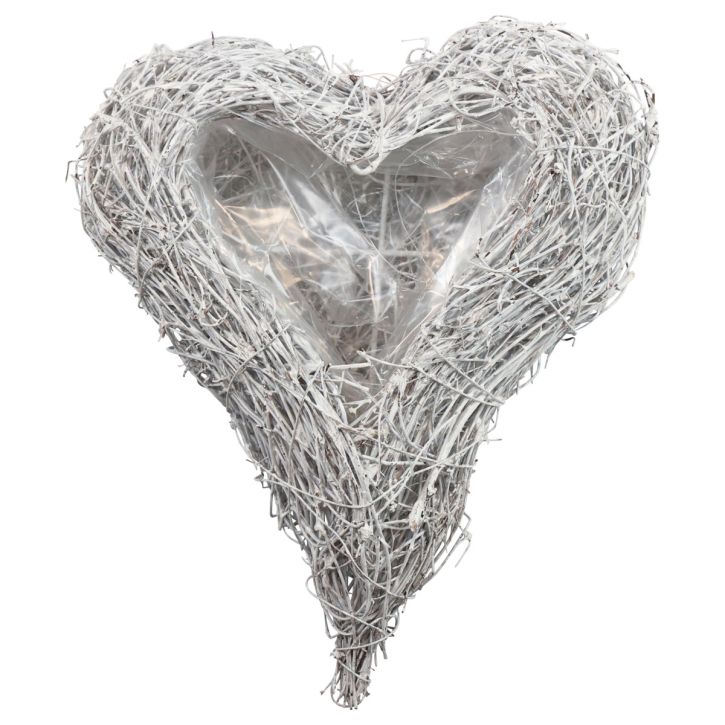 Vine heart plant heart plant bowl white natural 16×19cm×5.5cm