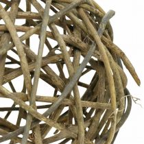 Deco ball grapevine natural dark Ø20cm