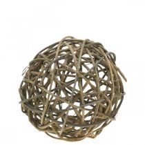 Deco ball grapevine natural dark Ø20cm