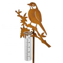 Product Rain gauge garden plug rust bird 23x7,5x110cm