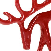 Product Reindeer decoration figure metal table decoration Christmas red 15cm