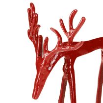 Product Reindeer decoration metal figure Christmas decoration red 16×13×19cm