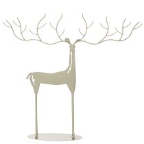Product Deko Stag Sculpture in Mint Green Metal Finish – 48cm Antler Span