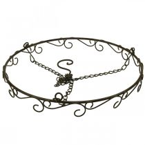 Product Decorative ring for hanging Ring with hook rust look Ø30.5cm