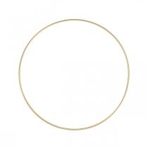 Metal ring decor ring Scandi ring deco loop golden Ø30cm 4pcs