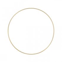 Metal ring decor ring Scandi ring deco loop golden Ø30cm 4pcs