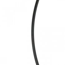 Metal ring decor ring Scandi ring deco loop black Ø30cm 4pcs