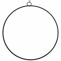 Product Deco ring for hanging black Ø50cm 3pcs