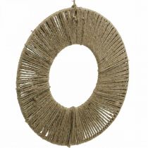 Product Decorative ring with jute twine for boho decor and creative design