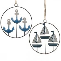 Product Decorative metal ring for hanging sailing boats / anchors Ø18cm 2 pcs