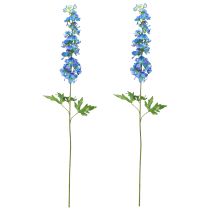 Product Delphinium Artificial Garden Flower Larkspur Blue 88cm 2pcs
