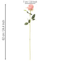 Product Kunstblume Rose Long Stem Bundle 62cm 12pcs Pink