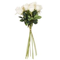 Product Artificial White Rose Long Stem for Vase 62cm 12pcs