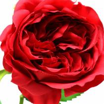 Product Rose artificial flower red 72cm