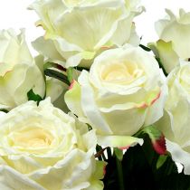 Bouquet of roses white, cream 55cm