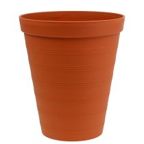 Product Rose pot plastic 19cm terracotta 1 pc