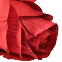 Product Rose branch silk flower artificial rose red 72cm