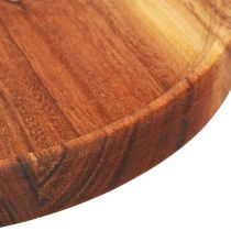 Product Round wooden tray Acacia Natural Oiled Ø30cm H2.5cm