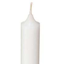 Product Rustic candles white with cone base 350/28mm 4 pcs
