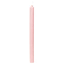 Product Rustic Taper Candles Solid-Coloured Pink 350x28mm Set of 4