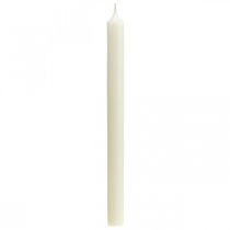 Product Rustic candles tall stick candles solid-colored white 350/28mm 4 pieces