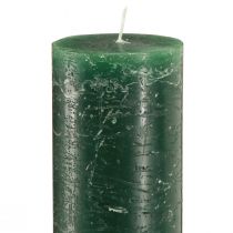 Product Rustic green candle for atmospheric lighting and holiday decoration Length 300mm Width 50mm 4 pcs