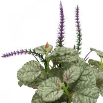 Product Artificial silk flowers, sage in bunch, sage silk flower violet L28cm 4pcs