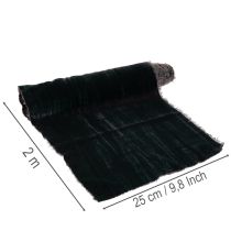 Product Velvet Decorative Ribbon Table Runner 25cm x 2m Anthracite