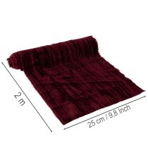 Product Velvet Ribbon for Decoration and DIY Projects – Bordeaux, 25mm x 2m