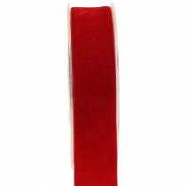 Product Velvet ribbon red 25mm 7m