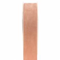 Velvet ribbon salmon 25mm 7m