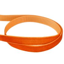 Product Velvet ribbon decorative ribbon velvet dark orange 10mm 20m
