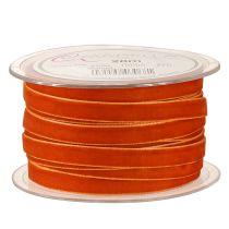 Product Velvet ribbon decorative ribbon velvet dark orange 10mm 20m