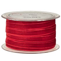 Product Velvet ribbon decorative ribbon Velvet Ribbon Red 10mm 20m