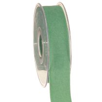 Product Velvet ribbon green gift ribbon velvet green ribbon 25mm 7m